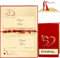 LINPOPUP® Individuelle Hochzeit Einladungskarten - personalisiert Pop - Up 3D Karten 1-100 Stück selbst gestalten Hochzeitseinladungen - mit passenden Umschläge, 300g/qm Papier (Rot)