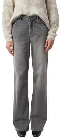 Comma Elastische Jeans mit weitem Bein