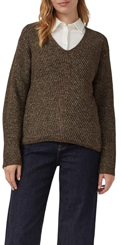 s.Oliver Weicher Strickpullover im Relaxed Fit mit V-Ausschnitt