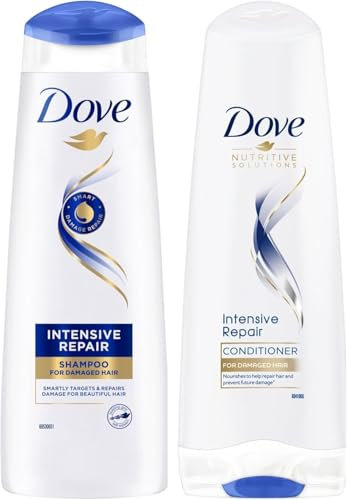 Dove Ultra Care Intensive Repair Shampoo 250ml and Conditioner 200ml | for Damaged Hair | 2 Pack