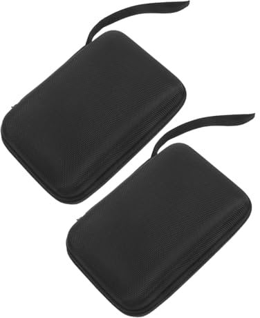 NIYANGLE 2pcs Glucose Storage Portable Diabetic Case Zipper Rectangle Shaped Eva Case for Travel