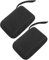 NIYANGLE 2pcs Portable Hard Drive Storage Case Compact Eva Zippered Organizer for Earbuds and Accessories Lightweight Travel Protector Black