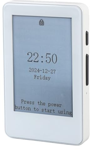 Bewinner Mini Ink Screen E Book Reader, Portable Electric Reader avec Un Rétroéclairage à écran Tactile de 2,7 Pouces, Lecteur MP3, Long Battery Life Playback