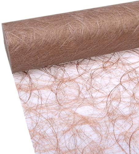 Sizoweb Tischband - 25 Meter Rolle + 100 Dekodiamanten Gratis (Kupfer, 30cm Breite)