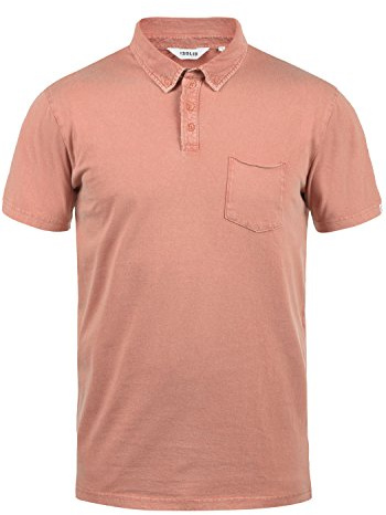 !Solid Pat Herren Poloshirt Polohemd T-Shirt Shirt Mit Polokragen Aus 100% Baumwolle, Größe:L, Farbe:Rose Dawn (4916)