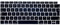 FINDING CASE EU/UK Keyboard Cover Compatible 2018 Newest MacBook Air 13 Inch A1932 with Touch ID/Retina Display - Waterproof Adhesive Protective Silicone Skin Black