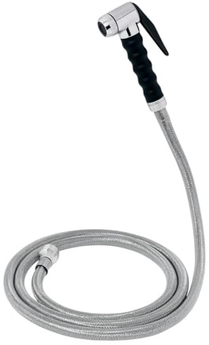 BAGNOCLIC Douchette de Prélavage Professionnelle – Kit Complet avec Robinet, Flexible Renforcé, Support Mural et Ressort, pour Cuisine Industrielle et Évier