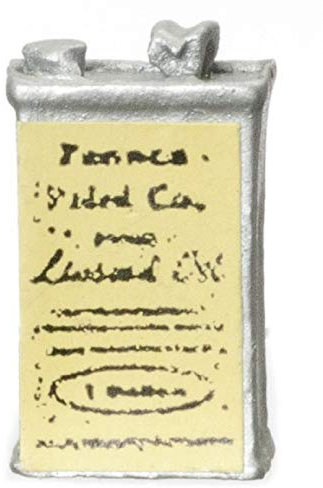 Melody Jane Dolls House Linseed Oil Can Miniature Handyman Garden Shed Garage Accessory