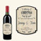 Affiche Prints L200 Personalised Merry Xmas Crimbo Wine Gin Whiskey Rum Bottle Custom Label Sticker - Perfect Present!