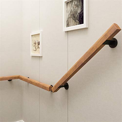 1ft-10ft. Staircase Handrail - Complete Kit. Home Indoors Wall Mount Banister Rail (Wood/Pine)