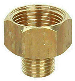 Pressure Washer Jet Wash Brass Reducing Hose Connector Female/Male 22mm / 18mm / 14mm to 14mm / 18mm / 22mm Female/Male Flat Threaded (22mm F to 14mm M- Flat)