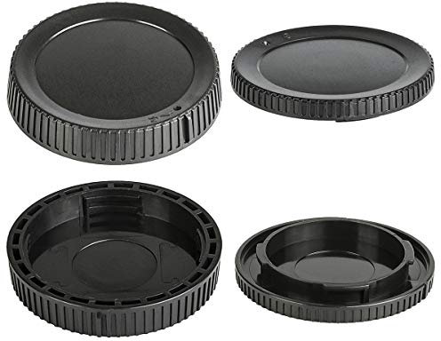 Frontgehäuse und Objektivdeckel hinten Kompatible für Nikon Z50 Z5 Z6 Z7 Z6II Z7II Kit Z Mount, ersetzt LF-N1 hinterer Objektivdeckel und BF-N1 Body Cap (2 Stück)