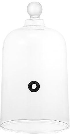 Cloche de fumage en forme de avec infuseur à fumée Cloche Cloche en verre Affichage Cloche Cloche de cuisson pour fumoir