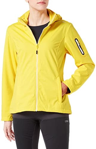 CMP, Windproof and waterproof lightweight softshell jacket WP 8,000, LEMON, D48