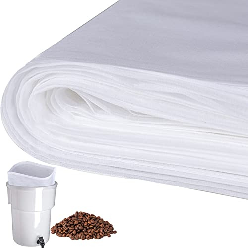 AYUSEB Paquete de 50 filtros de café frío, 20 x 20 bolsas comerciales Toddy Cold Brew para preparar hasta 5 libras de café, bolsa de filtro Toddy, 5 galones C