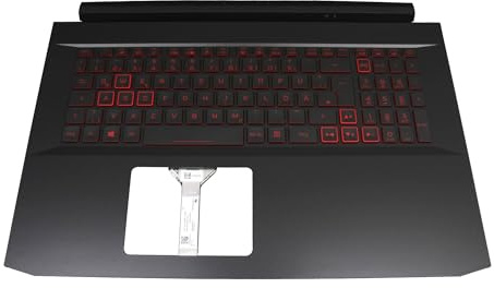 Acer 6BQBKN2014 Original Tastatur inkl. Topcase DE (deutsch) schwarz/rot/schwarz mit Backlight