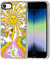 MOSNOVO Case for iPhone SE, iPhone 8 & iPhone 7, [Buffertech 6.6ft Military-Grade Drop Protection] [Anti Peel Off Tech] Clear TPU Bumper Phone Case Cover Design - 70's Psychedelic Groovy Art