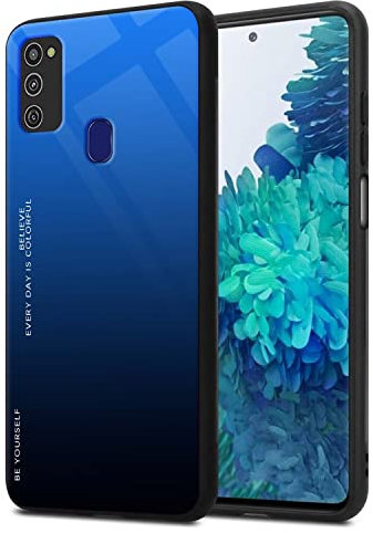 RankOne Gradient Glitter Handy Hülle für Samsung Galaxy M21 / Galaxy M30s (6.4 Inches), Dünne Schlanke Schutzhülle - 7