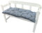 NYVI Bankauflage Ibiza 110x45 cm Blau Kariert - Polsterauflage für Gartenbänke Gemütlich & Langlebig - Sitzauflagen für Bänke Outdoor & Indoor - Sitzkissen Auflage Bank Sitzbank
