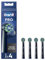 Oral-B Pro Cross Action Electric Toothbrush Head, Oral B Electric Toothbrush Heads, X-Shape and Angled Bristles for Deeper Plaque Removal, Pack of 4 Toothbrush Heads, Black, Oral B Replacement Heads