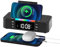 Alarm Clock with Wireless Charging, Alarm Clocks Bedside, Bedside Clock with 15W Wireless Charger, Bluetooth Speaker, Dual Alarm, Night Light, Brightness, Digital Alarm Clock for Bedside-Black