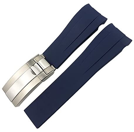 SHZZHS Gummiarmband, 20 mm, 21 mm, passend für Deepsea Sea-Dweller Submariner, wasserdichtes Sport-Silikon-Uhrenarmband