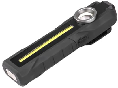 OSALADI Linterna Led Plegable De Luz Fuerte Carga Usb y Magnetismo Para Trabajo y Actividades Al Aire Resistente Caídas Desgaste