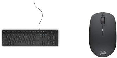 Dell Multimedia USB-A Keyboard-KB216 - UK (QWERTY) - Black & Wireless Mouse WM126 Black p/n 570-AAMH