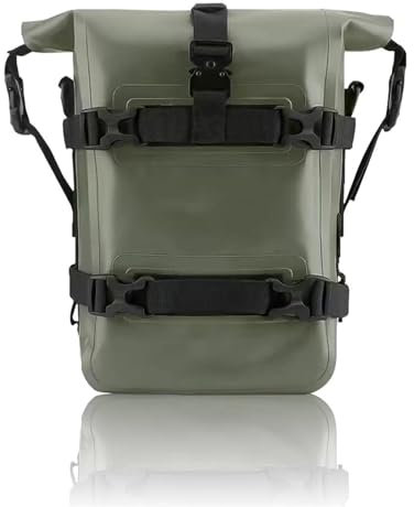 XWDPDNHHD Satteltaschen Motorrad-Reisesatteltasche, Großer Stauraum Für Werkzeuge, wasserdichte Seitentaschen Für Regen, Für BMW R1200RT R1200R R1250RT R1250R Aufbewahrungstasche(Grün,Groß)