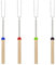 WeddHuis 4 Pièces Brochettes Télescopiques pour Marshmallow, Bâtons de Rôtissage, Fourchettes de Feu de Camp en Acier Inoxydable (Extensible 31-41cm)