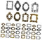 CANIGHT 40pcs Vintage Metal Nail Art Photo Frame Landscape Photo Frame Nail Art Decor