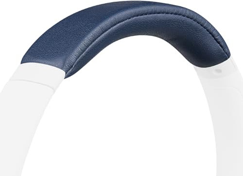 SOULWIT Protein Leather Headband Cover for Sony WH-CH710N/WHCH710N/WHCH710/CH710 (Do Not Fit WH-CH700N/WH-CH720N) Headphones, Replacement Headstrap Pad Repair Part - Navy Blue