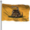 Dont Tread On Me We The People Bandera de 3 x 5 pies, bandera de constitución de serpiente de cascabel Gadsden con ojal de latón, bandera de fiesta de té libertaria de Estados Unidos con doble
