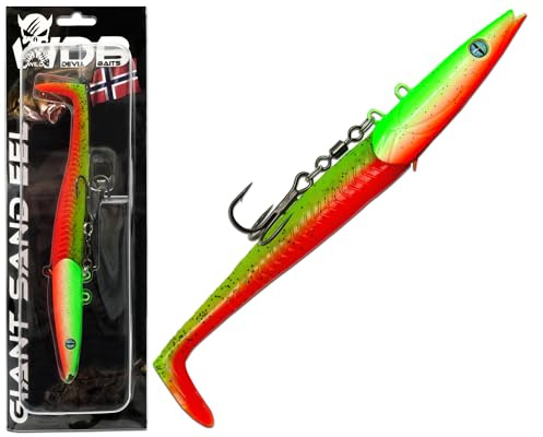 Angel-Berger Wild Devil Baits Giant Sand EEL 286g Sandaal Meeres Shad Gummifisch