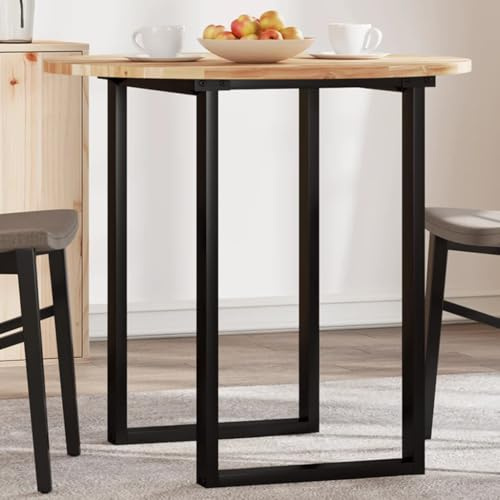 Zeehear Tischplatte Rund Ø80x2 cm Massivholz Akazie, Robustes Holz für Esstisch, Bistrotisch, Couchtisch, langlebige Schreibtischplatte, natürliches Finish, vielseitig einsetzbar