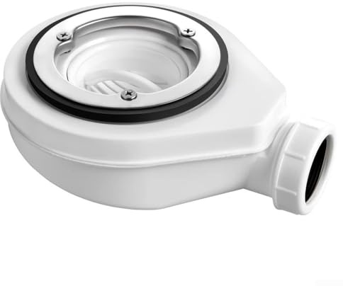 Komplettes Duschablauf-Set mit 90 mm Durchmesser und 40 mm DN-Auslass, mit Siphon und Haarfilter für zuverlässige Badezimmer-Entwässerungslösungen