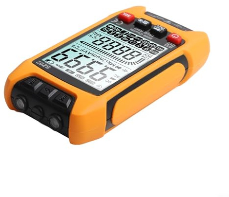Zilimontt Rms Digital-Multimeter, 6000 Plus, True Sz02, automatische Reichweite, LCD-Kapazitätszähler, Nichtspannungserkennung, Messung, Hintergrundbeleuchtung, mit Display (orange)