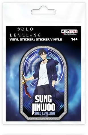 ABYSTYLE Vinyl-Aufkleber SOLO LEVELING Sung Jinwoo – offizielles Produkt – Premium-Aufkleber – robust & langlebig