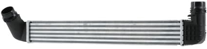 HELLA 8ML 366 341-081 Ladeluftkühler - Kühlrippen gelötet - Aluminium/Kunststoff