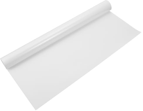 Milisten Selbstklebende Fensterfolie Weiß: 40cm X 500cm Verdunkelungsfolie LichtundurchläSsige Folie FüR KüChe Badezimmer Und Schlafzimmer Datenschutzfenster Film