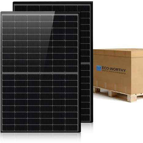 ECO-WORTHY 430W*36 Solarpanel N-type Monokristallin Solarmodul IP68 geeignet für Balkonkraftwerk Netzgekoppelte Insel-Systeme