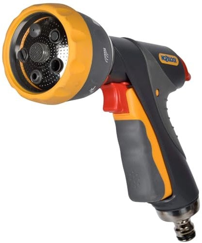 HOZELOCK - Multi-Jet Spray Gun Pro : For Intensive Use, Multi-task Gun, Ergonomic, Comfortable to Use and Robust, Lockable and Flow-controlled: 7 Spray Patterns [2694 0000]