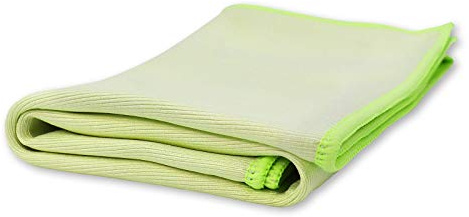 ABACUS® Mikrofasertuch Professional Shine XL grün 50 x 70 cm 300 g/m² - Glastuch Spiegeltuch Scheibentuch Microfasertuch Tuch für Spiegel Glas Scheiben Microfaser streifenfrei (6290)