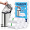 XUXRUS Bolsas de basura pequeñas de 10 litros,200 unidades de bolsas de basura de plástico transparente para cubos de basura para revestimiento de baño, dormitorio,oficina,para 10 litros,transparente