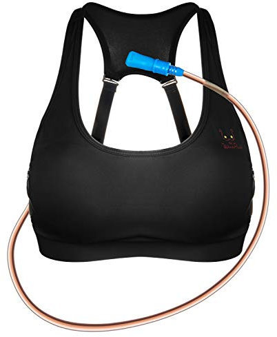 The Original WineRack Flasque pour soutien-gorge alcoolisé – Design réglable – Peut contenir 750 ml d'alcool (noir, taille L)