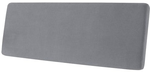 SYLC Sofa Sitzkissenbezug, Sofa Sitzkissenbezug Stretch, Elastischer Kissenbezüge, Husse Überzug Bezug Für Sofa Sitzkissen, rutschfest Stoff Tartan (Hellgrau,2-Sitzer)
