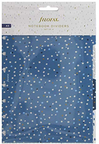 Filofax Indigo A5 Notebook Dividers, 142126
