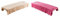 perfk 2pcs Drap de Lit Housse Spa Massage Traitement Table de Lit Drap Housse de Protection pour Tables de Massage/Camel + Rose-80x190cm