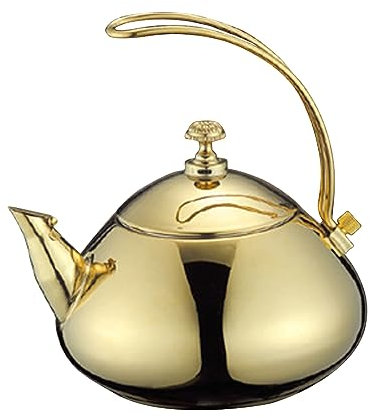 LetCart Electric Classical Teakettle - 1.5L Stainless Steel Teapot Electric Tea Kettle Fast Water Heating Cooking Pot (Golden)