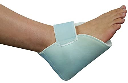 Mobiclinic, Taloneras antiescaras, Derecho, Para codo, Talón, Marca española, Patucos, Prevención de escaras, Tela borreguito, Talla única, Ajustable, Lavable, Color azul